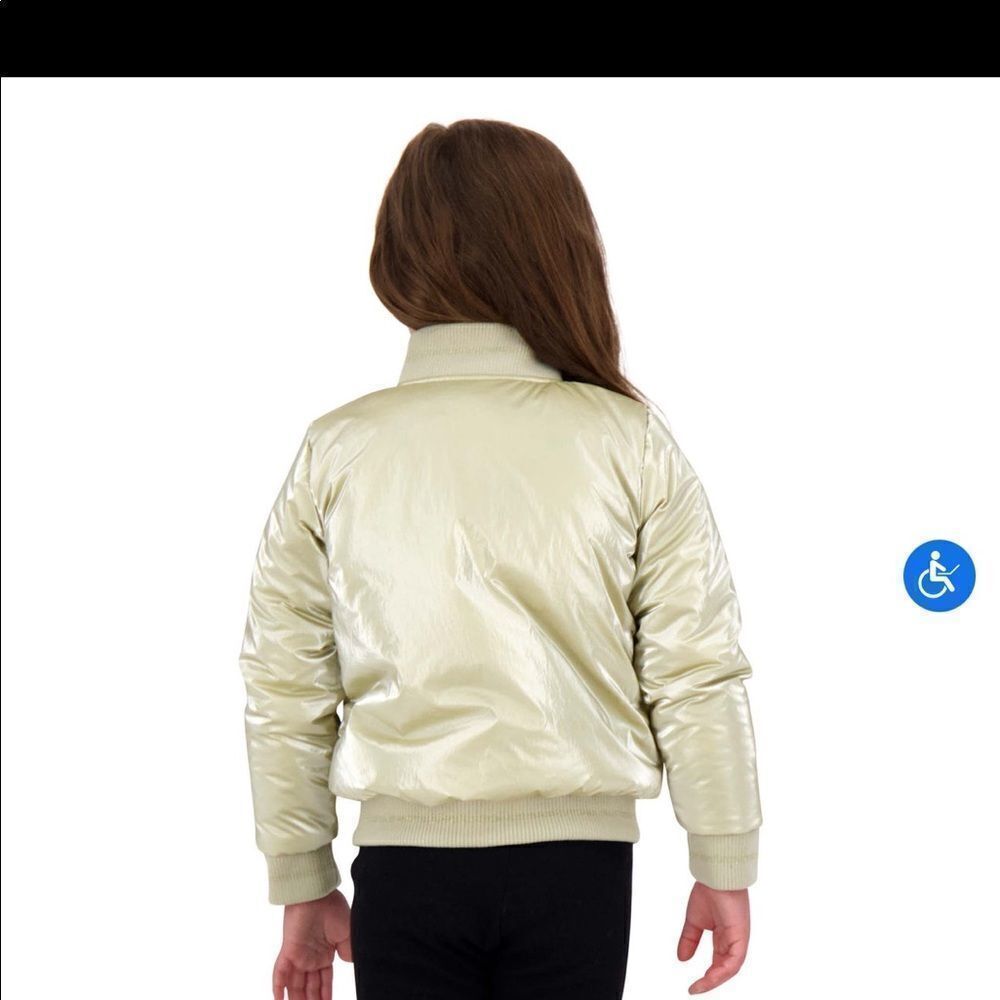 🔥Andy & Evan Girls Reversible Bomber Jacket 3T 2 in 1 - Picture 3 of 9